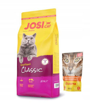 JOSERA JosiCat Classic Sterilised 10kg + GRATIS