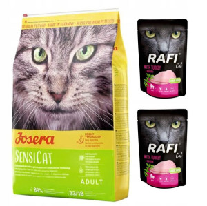 JOSERA SensiCat Wrażliwy Kot 10kg + 2x GRATIS