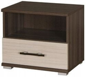 Szafka Nocna 50 Cm Do Sypialni Inez Plus 16 Jesion