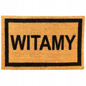 Wycieraczka Zewnętrzna Pod Drzwi Witamy Kokos Guma