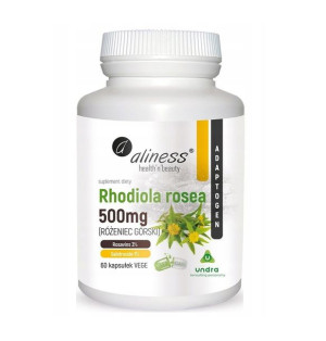 Aliness rhodiola rosea różeniec górski 500 mg 60k