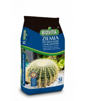 BIOVITA Ziemia do kaktusów i sukulentów 5L