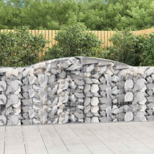 Kosze gabionowe, 25 szt, 400x50x100/120 cm galwani