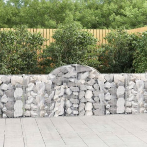 Kosze gabionowe, 30 szt, 200x30x80/100 cm, galwani