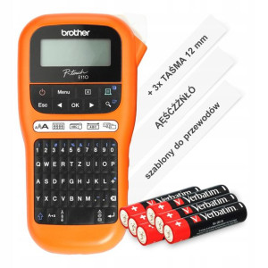 Drukarka etykiet Brother PT-E110 P-Touch 3xTZE-231
