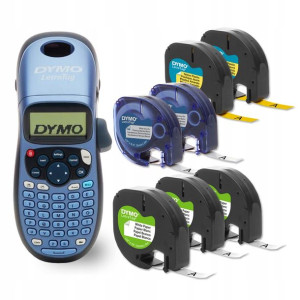 Drukarka DYMO Razor LT-100H Letratag + 7 taśm
