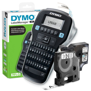 Drukarka DYMO LabelManager LM160 + taśma D1 40913