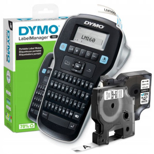 Drukarka DYMO LabelManager LM160 +2 taśmy D1 45013