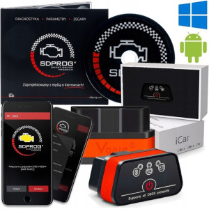 Interfejs Icar2 Bt3.0 Obd2 Elm327 Sdprog Program