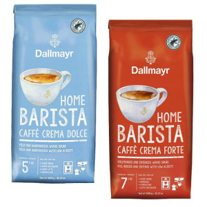 Zestaw Dallmayr Kawa Ziarnista 2 x 1kg Barista Forte Dolce
