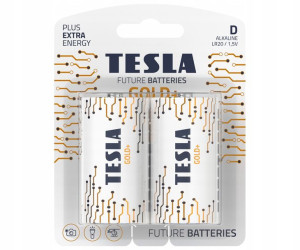 Bateria alkaliczna LR20 TESLA GOLD+ B2 1,5V