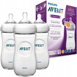 Avent Natural Scf036/37 330 Ml Zestaw Butelek 3 Szt
