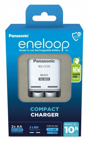 Ładowarka Panasonic Eneloop Cc50 + 2x Aa 2000 Mah