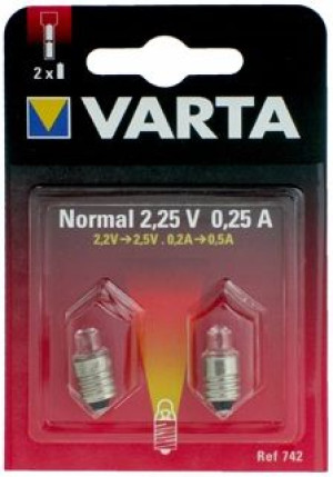 Żarówka 742 2,25v 0,25a Zw. Varta B2