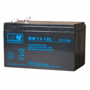 Akumulator żelowy 12V/12Ah MW T2 Pb 6-9 lat