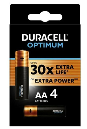 Bateria LR6 AA DURACELL OPTIMUM B4 1,5V Alkaliczna