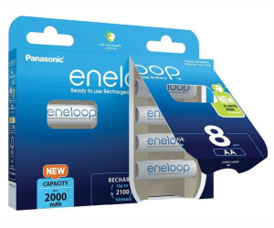 Panasonic Eneloop R6 AA 2000mAh B8 1,2V NiMH