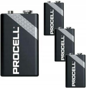 4x Bateria 6LF22 DURACELL PROCELL CONS 9V Alkal