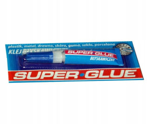 Klej błyskawiczny SUPER GLUE cyjanoakrylowy 3g