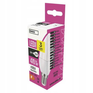 Żarówka LED EMOS Classic candle 5W E14 nw ZQ3221