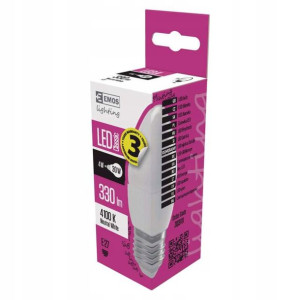 Żarówka EMOS LED Classic candle 4W E27 nw ZQ3111