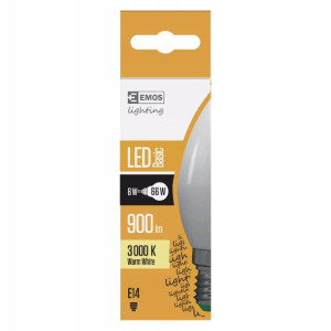 Żarówka LED EMOS candle 8W E14 ww ZL4116