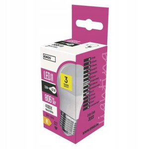 Żarówka LED EMOS mini globe 7,3W E27 nw ZQ1131
