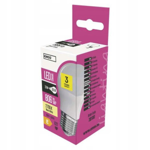 Żarówka LED EMOS mini globe 7,3W E27 ww ZQ1130