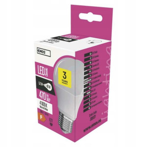 Żarówka LED EMOS Classic 5,2W E27 nw ZQ5121