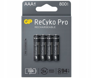 GP Recyko+ PRO R03/AAA 800mAh Series B4 1,2V Ni-MH