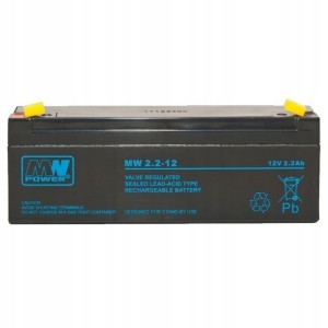 Akumulator żelowy 12V/2,2Ah MW T1 Pb 178x34x66mm