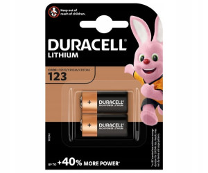 2x Bateria litowa DURACELL CR123 M3 3V LiMnO2 foto