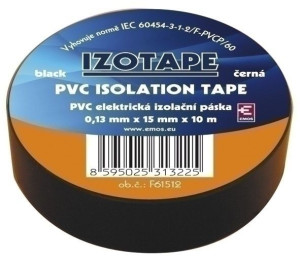 Taśma izolacyjna czarna 15mm x 10m EMOS PVC