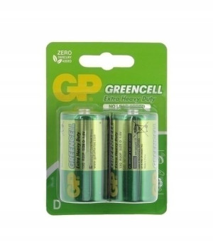 2x Bateria cynkowo-chlorkowa GP GREENCELL R20 D