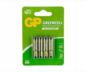 4x Bateria cynkowo-chlorkowa GP GREENCELL R3 AAA