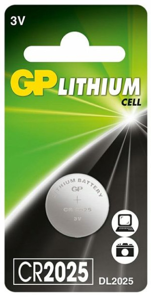 Bateria litowa GP CR2025 3V LiMnO2 160mAh guzik