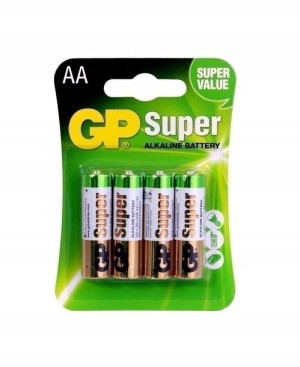 4x Bateria alkaliczna GP SUPER R6 AA paluch 1,5V