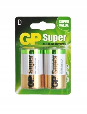 2x Bateria alkaliczna GP SUPER R20 D 1,5V alkaline