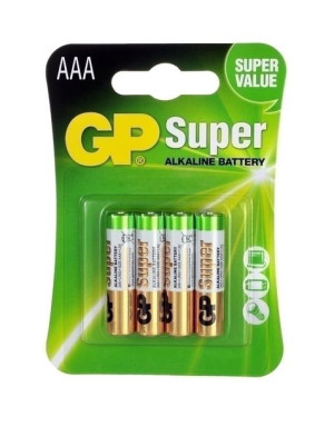 4x Bateria alkaliczna GP SUPER R3 AAA 1,5V E95