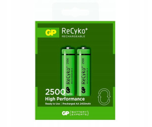 2x Akumulator GP RECYKO R6 AA 2500mAh NIMH 1,2V