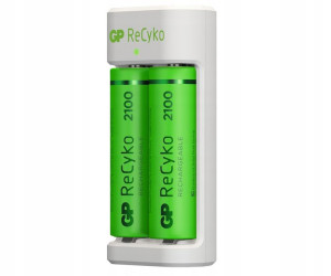 Ładowarka GP E211 + 2x akumulator AA R6 2100mAh