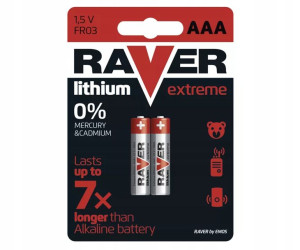2x Bateria litowa RAVER AAA R3 1,5V B7811 EMOS
