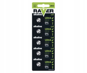 5x Bateria zegarkowa AG13 LR44 RAVER B7970 1,5V