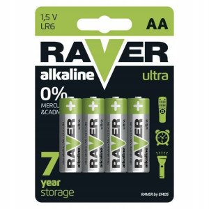 4x Bateria alkaliczna RAVER R6 AA 1,5V B7921 EMOS
