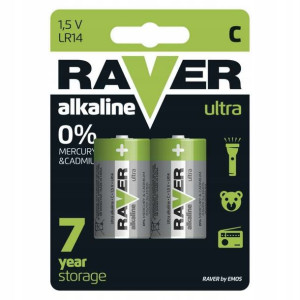 2x Bateria alkaliczna RAVER R14 C 1,5V B7931 EMOS
