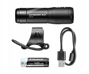 Lampa rowerowa MACTRONIC SCREAM ABF0165 600lm LED