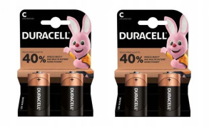 4x Bateria alkaliczna DURACELL C&B R14 C 1,5V