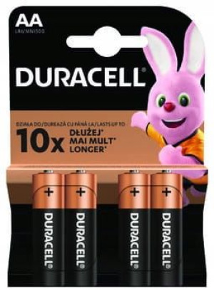 4x Bateria alkaliczna DURACELL C&B AA R6 1,5V