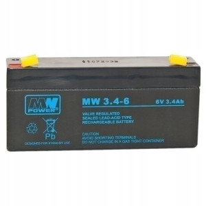 Akumulator żelowy MW POWER 6V 3,4Ah UPS Pb