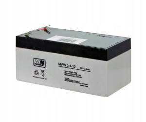 Akumulator żelowy MW POWER 12V 3,4Ah UPS Pb T1 MWs